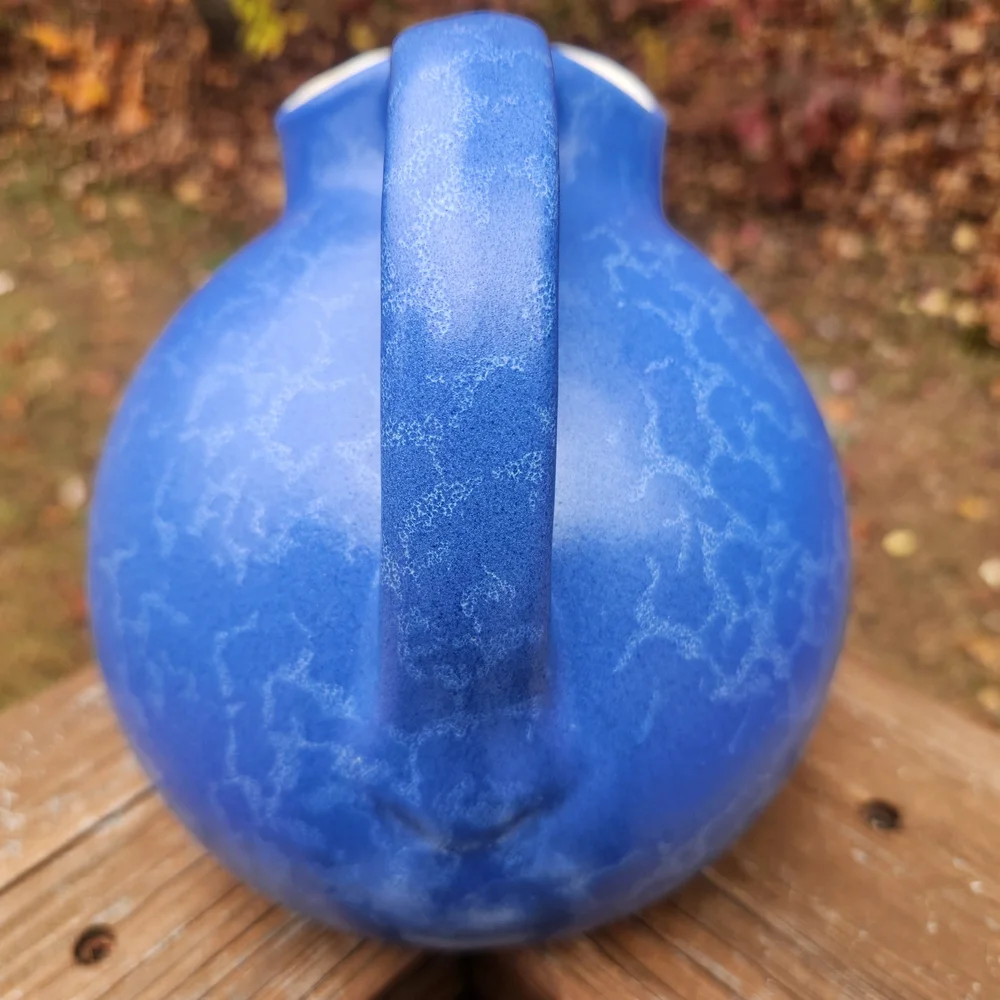Vintage Rumrill Pottery By Red Wing Dutch Blue Ball Pitcher 1932-1937